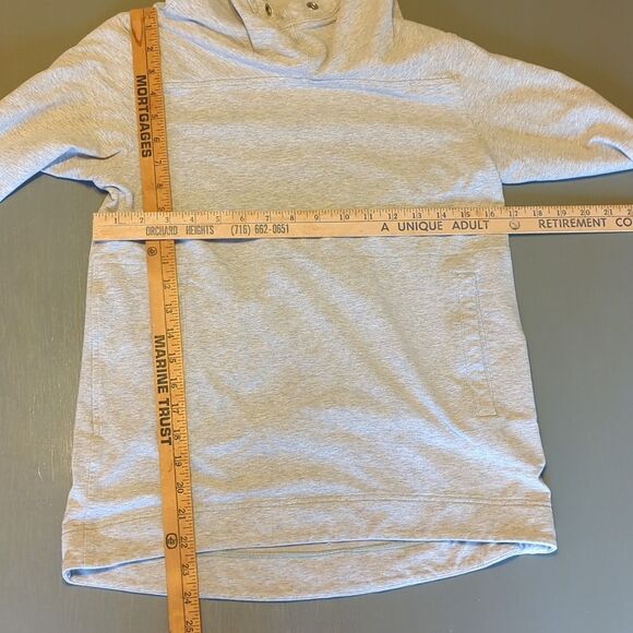 Lululemon Split Pullover Hoodie Sweatshirt Womens 4 Heathered Gray Active - Picture 6 of 7